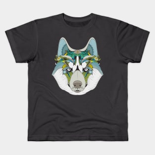 Abstract husky Kids T-Shirt